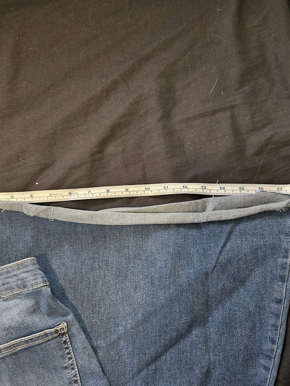 Free People High-Waist Blue Flared Jeans - Size 27 - Picture 5 of 5